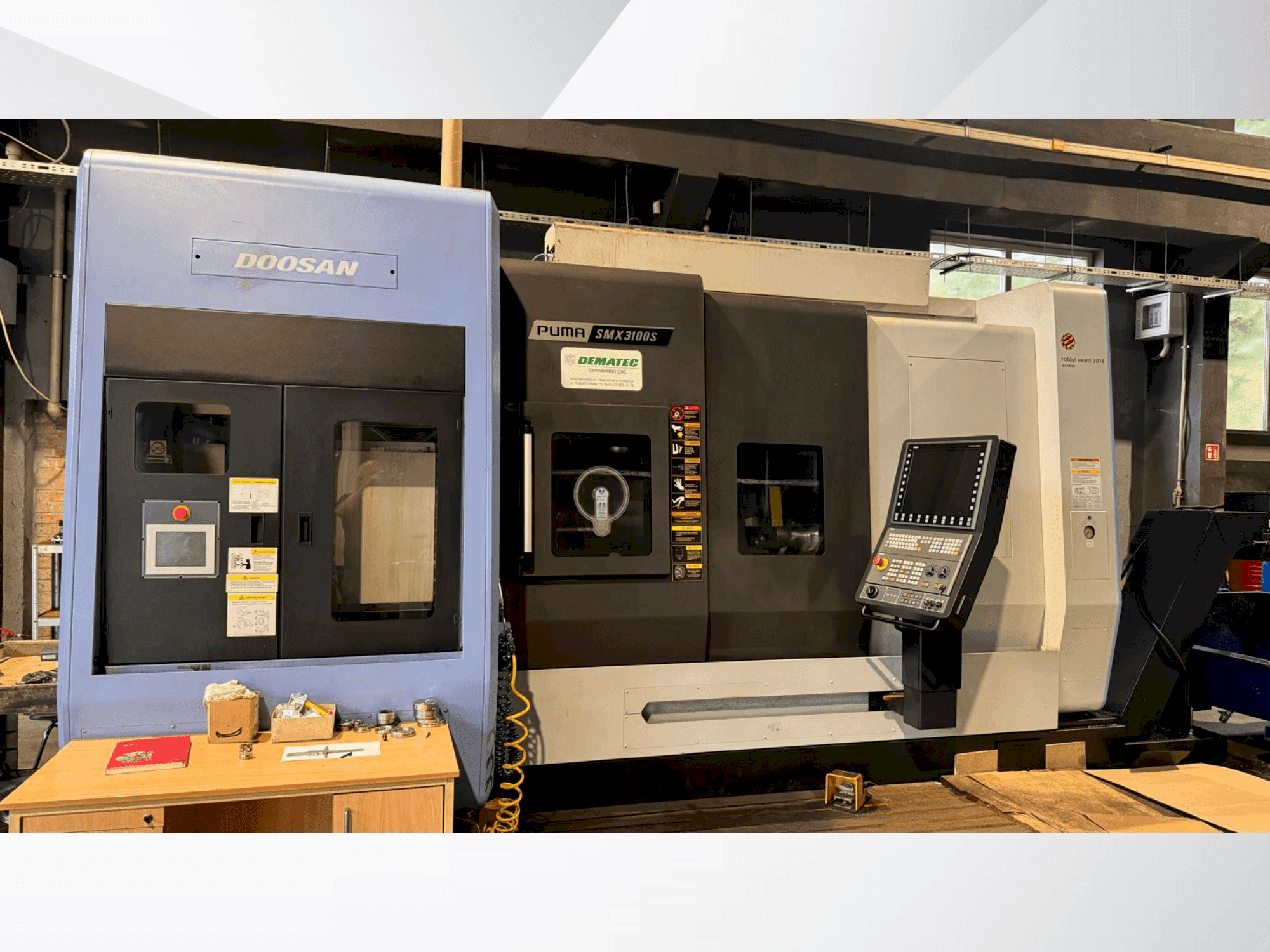 DOOSAN PUMA SMX 3100 S-maskinen framifrån