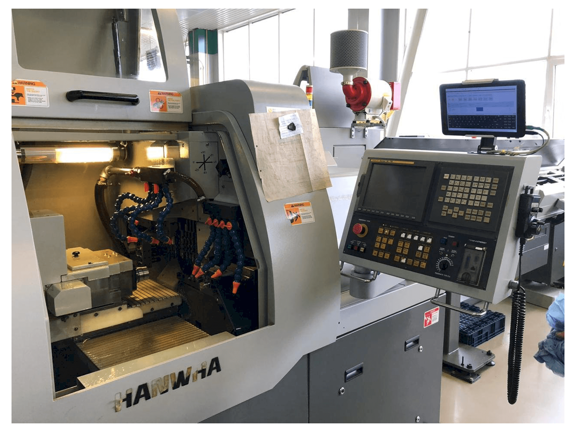 Hanwha XD20H-maskinen framifrån