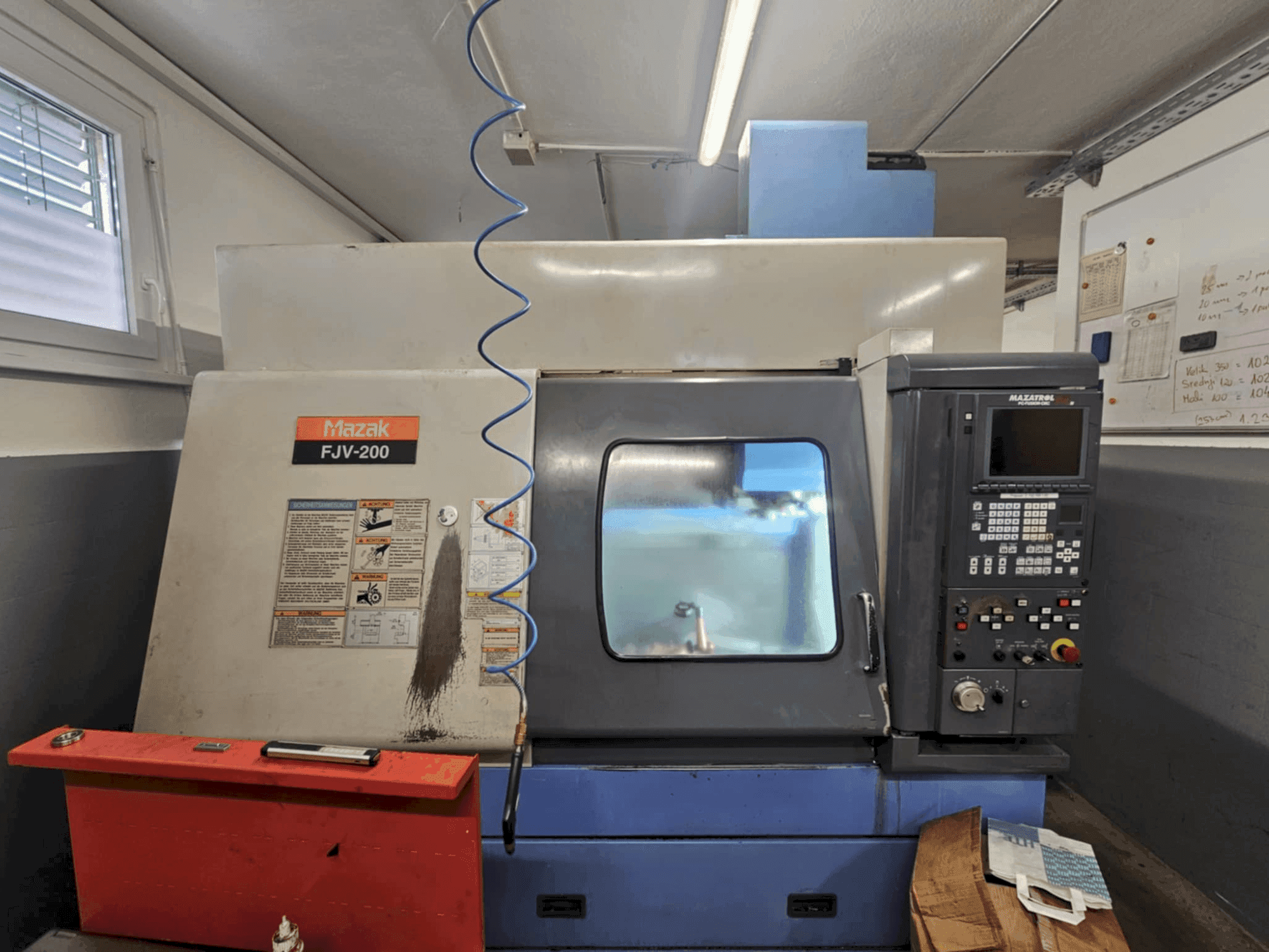 Mazak fjv 200-maskinen framifrån