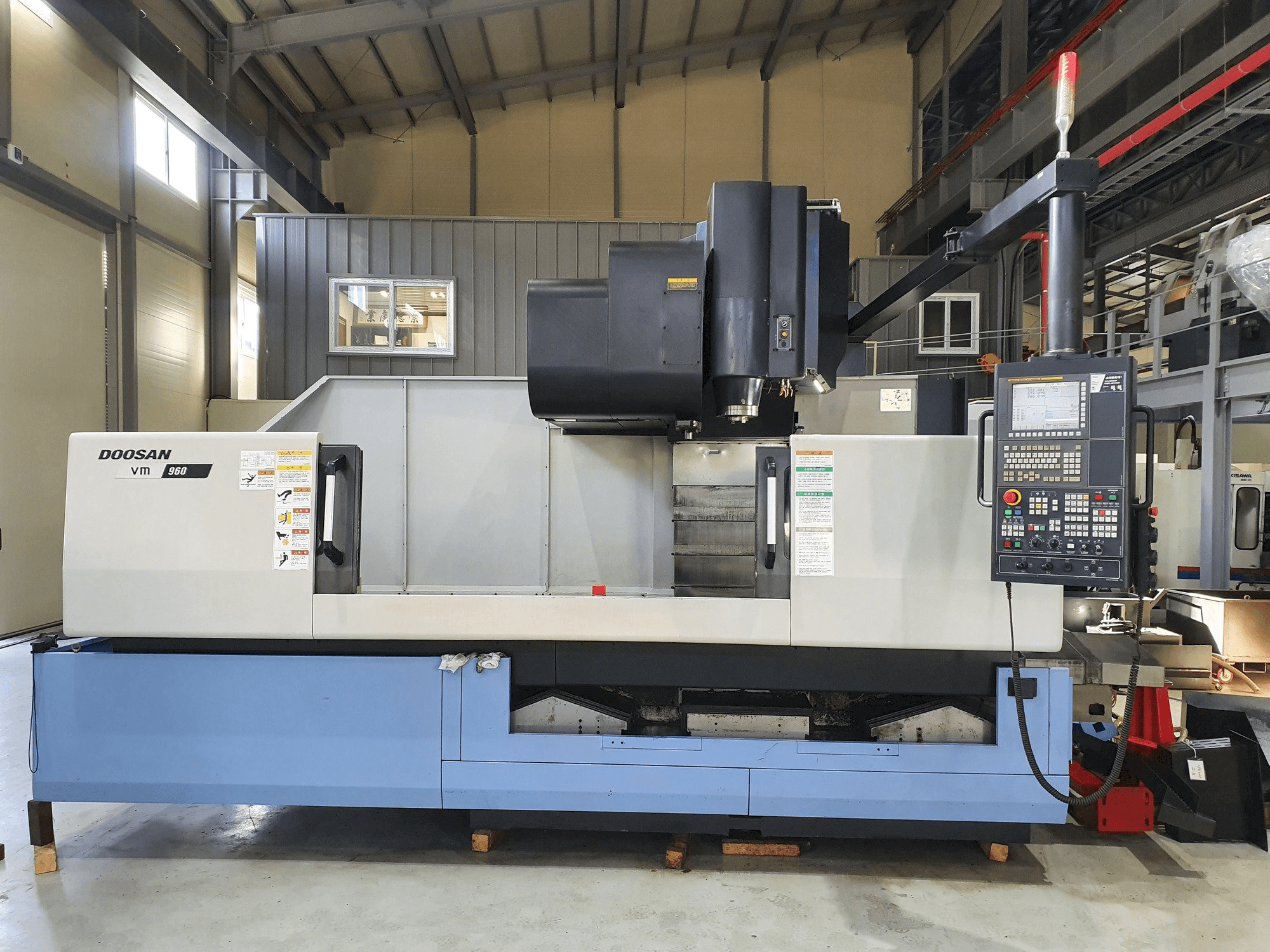 Doosan VM 960-maskinen framifrån