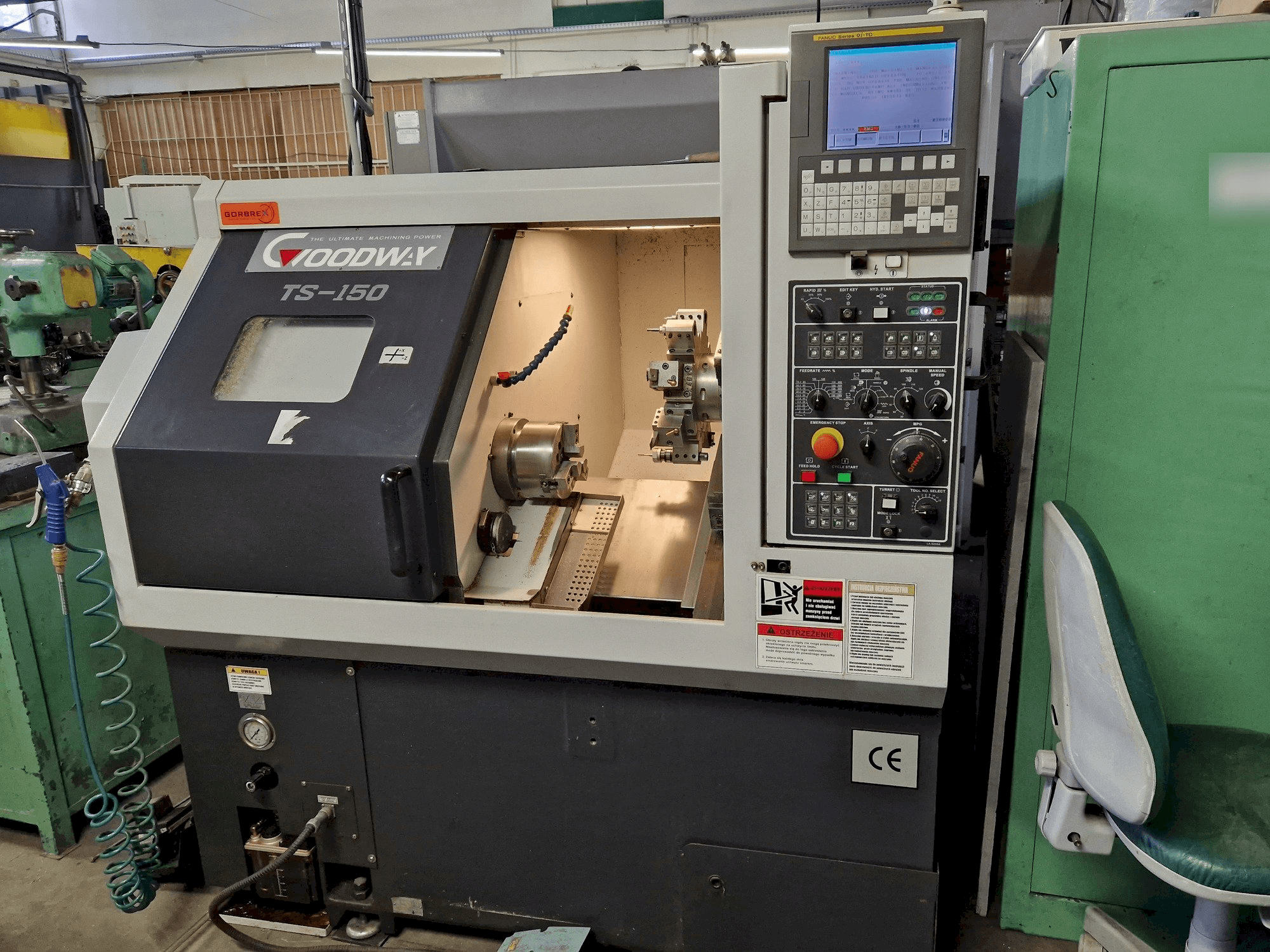 Goodway TS-150M-maskinen framifrån